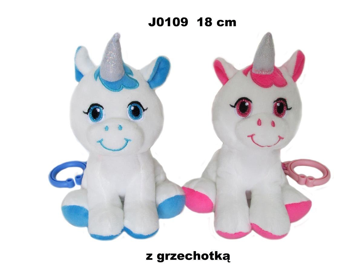 PLUSH TOY UNICORN RATLE 18CM SUN-DAY J0109 SUN-DAY